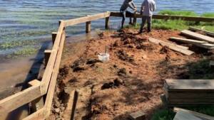 Lake Nacogdoches Bulkhead Project - Day Two