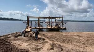Boathouse Roof Bands & Bulkhead Backfill