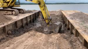 Preparation for the Pouring of the New Boat Ramp