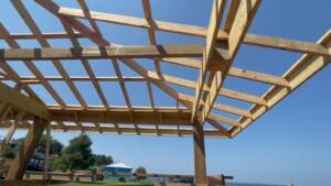 Boathouse on Lake Livingston with Bar and Entertainment System - Construction - Part 2