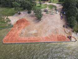 Galvanized Steel Bulkhead Reclamation Project on Lake Livingston