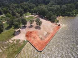 Galvanized Steel Bulkhead Reclamation Project on Lake Livingston