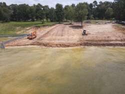 Galvanized Steel Bulkhead Reclamation Project on Lake Livingston