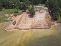 Galvanized Steel Bulkhead Reclamation Project on Lake Livingston