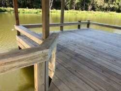 Private Pond Fishing Pier and Kayak/Conoe Dock