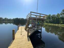 Broxson Family Swim Pier with Diving Deck